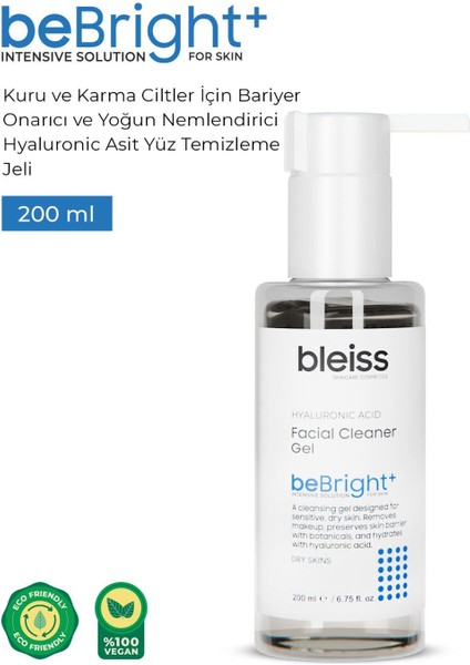 Bleiss Bebright+ Kuru ve Karma Ciltler Için Yüz Temizleme Jeli 200 ml