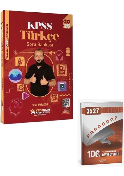 Yediiklim 2026 Kpss Türkçe Atölye Soru Bankası Çözümlü+Anla Kazan Paragraf