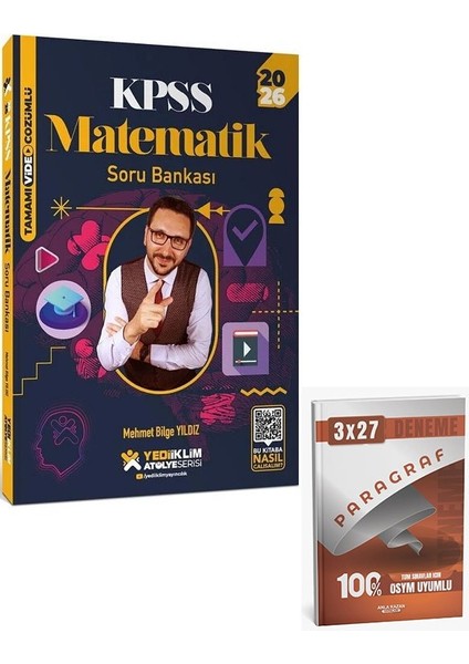 Yediiklim 2026 Kpss Matematik Atölye Soru Bankası Çözümlü+ Anla Kazan Paragraf