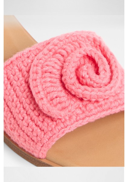 Sabbia Sandalet Düz Terlik - Pembe
