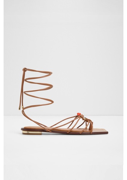 Nirena Sandalet Düz Sandalet - Kahverengi