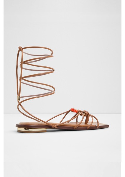 Nirena Sandalet Düz Sandalet - Kahverengi fiyatları