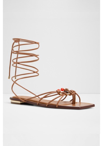 Nirena Sandalet Düz Sandalet - Kahverengi fırsatları