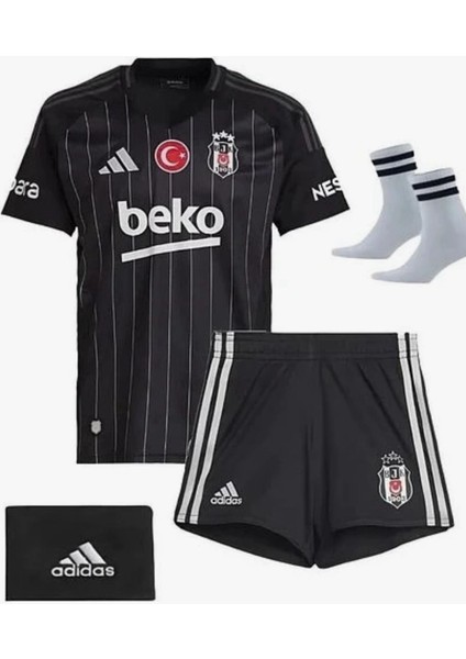 Bêşiktâş 2024-25 Siyah Deplasman Isimsiz Çocuk Forması 4lü Set