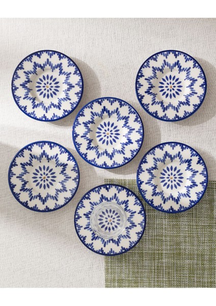 Luxe Mixte 6'lı Çay Tabağı Seti