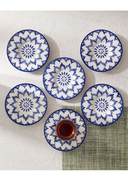 Luxe Mixte 6'lı Çay Tabağı Seti