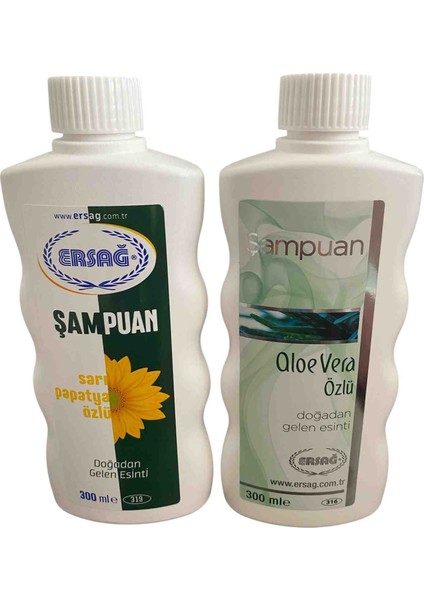 Sarı Papatya Özlü Şampuan +Aloe Vera Özlü Şampuan (Özel Bakım Set)