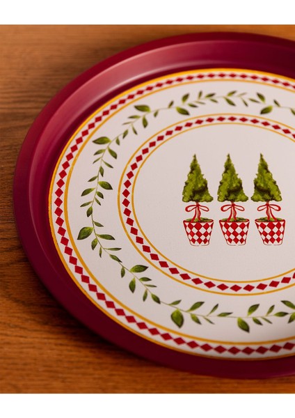 Chris Yuvarlak Metal Tepsi modelleri