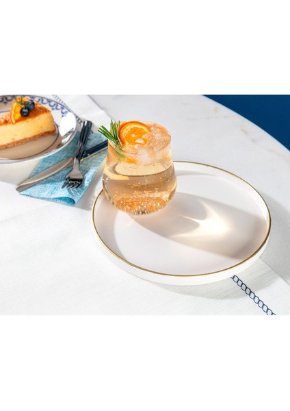 Dory Yuvarlak Sunum Tepsisi - Soft Ekru