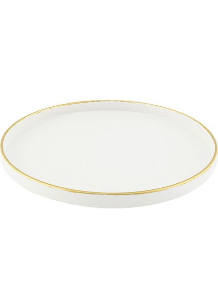 Dory Yuvarlak Sunum Tepsisi - Soft Ekru fırsatları