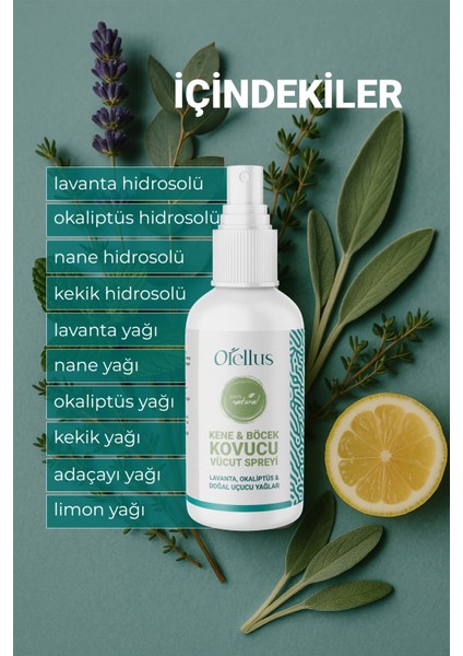 %100 Natural Kene & Böcek Kovucu Sprey
