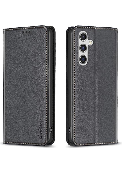 Samsung Galaxy A16 4g/5g Manyetik Cüzdan Iş Pu Deri Flip Case (Yurt Dışından)