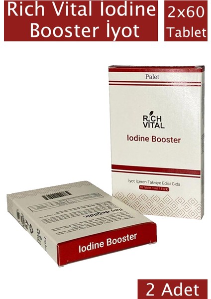 Rich Vital Iodine Booster Iyot 60 Blister Tablet 2 Adet