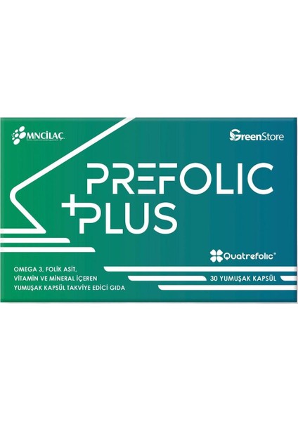 Prefolic Plus 30 Yumuşak Kapsül