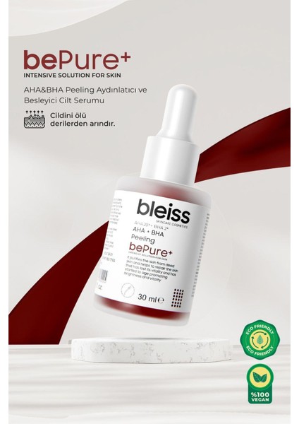 Bleiss Bepure+ Aha + Bha Peeling ve Besleyici Serum 30 ml modelleri
