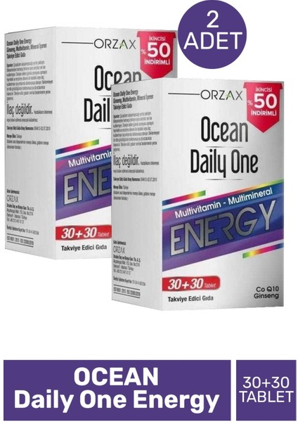 Ocean Daily One 30 + 30 Tablet 2 Adet