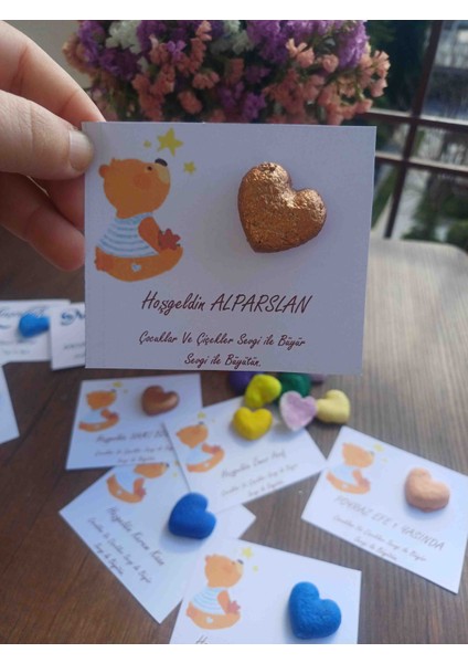 Tohum Kart Hediyelik Ayıcık Kalpli 50 adet Hediyelik Tohum, Doğum Günü Hediyelik,mevlut Hediyesi,hac Umre Hediyelik, Söz Nişan Kına Nikah Hediyelik Tohum modelleri