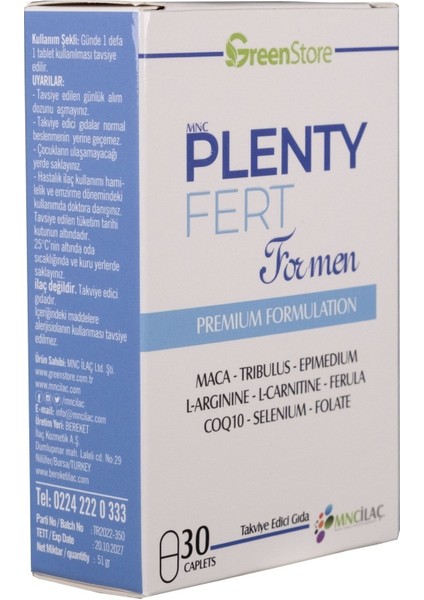 Plentyfert For Man 30 Tablet