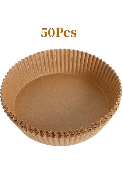 50 Adet Pişirme Kağıdı Tek Kullanımlık 20 cm Yuvarlak Pişirme Kağıdı Xxl Pvc'li indirimleri