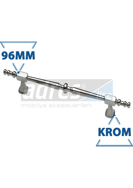 Ilgaz Kulp 4'lü 96mm Krom