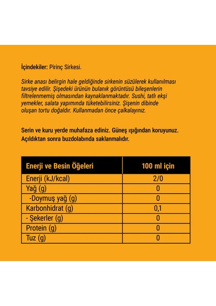 Pirinç Sirkesi 250 CC Cam fırsatları