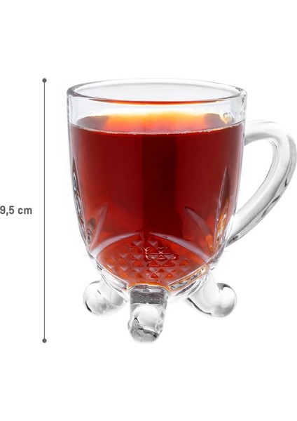 Dublin 4'Lü Çay Fincanı Seti - Şeffaf - 210 Ml modelleri