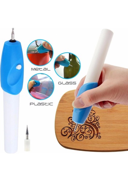 Gravür Kalemi - Elektrikli Oyma ve Yazı Kalemi - Metal Cam Ahşap
