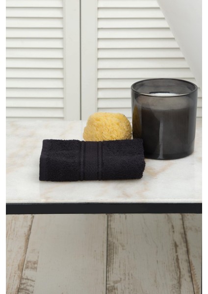 Daily Soft Siyah %100 Pamuk El Havlusu 30x50 Cm
