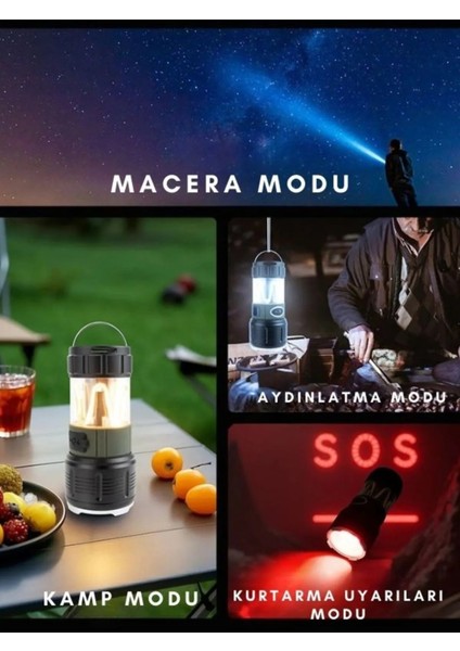 Wıson WS-705 Çok Fonksiyonlu Kamp Feneri indirimleri
