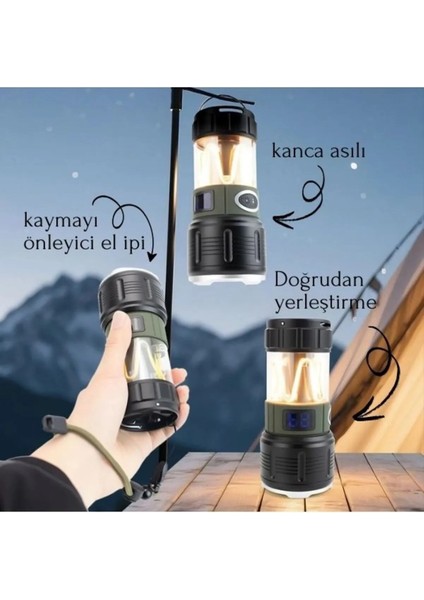Wıson WS-705 Çok Fonksiyonlu Kamp Feneri