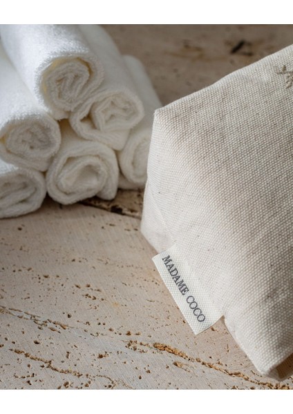 Solene 6'lı Pamuklu Havlu Seti - Beyaz fırsatları