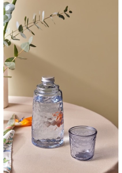 Loise Başucu Cam Sürahi Mavi 1100 ml