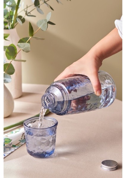 Loise Başucu Cam Sürahi Mavi 1100 ml fiyatları