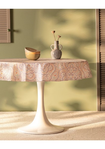 Ancre Pvc Masa Örtüsü - Mor - 140 cm