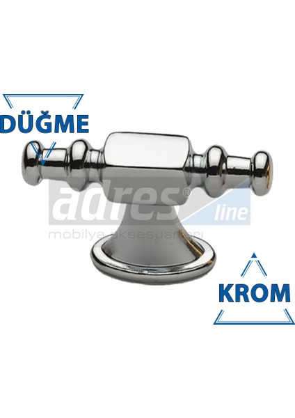 Ilgaz Düğme 4'lü Krom