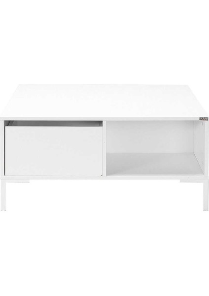 Kare Orta Sehpa - Diamond Beyaz