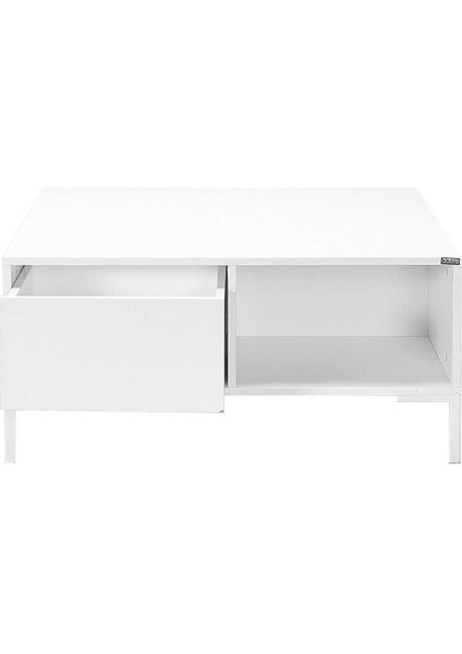 Kare Orta Sehpa - Diamond Beyaz