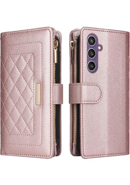 Samsung Galaxy S24 Fe Kayış Kart Yuvaları Flip Case Darbeye Cüzdan (Yurt Dışından) modelleri