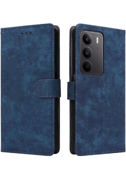 Realme C75 4g Manyetik Kapatma Rfıd Engelleme Kart Yuvaları Kapak Pu Kılıf (Yurt Dışından)