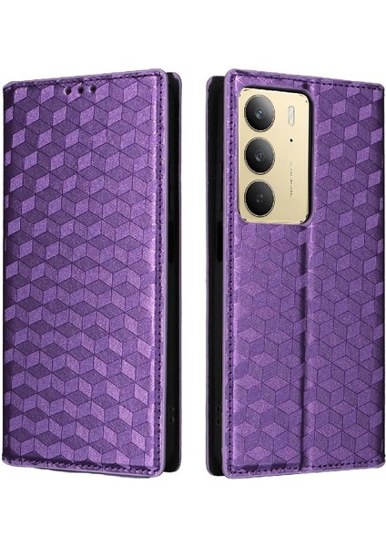 Realme C75 4g 3D Desen Manyetik Kapatma Pu Deri Cüzdan Kılıf (Yurt Dışından)