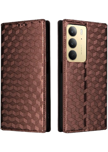 Realme C75 4g 3D Desen Manyetik Kapatma Pu Deri Cüzdan Kılıf (Yurt Dışından)
