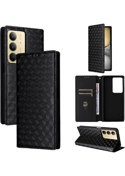 Realme C75 4g 3D Desen Manyetik Kapatma Pu Deri Cüzdan Kılıf (Yurt Dışından) modelleri