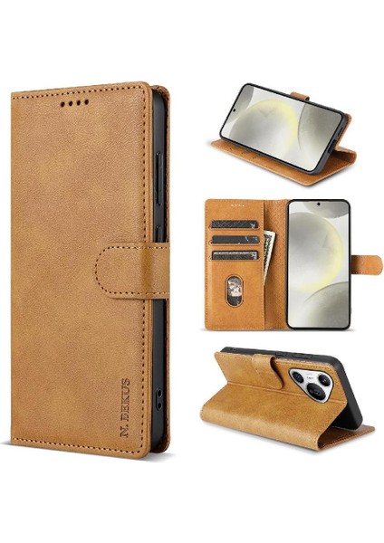 Huawei Pura 70 Pro Flip Case Artı Yan Cep Anti Kayma Çift Katmanlı (Yurt Dışından)