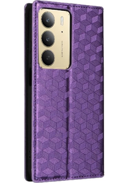 Realme C75 4g 3D Desen Manyetik Kapatma Pu Deri Cüzdan Kılıf (Yurt Dışından) fırsatları