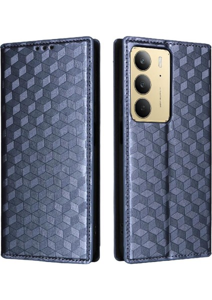 Realme C75 4g 3D Desen Manyetik Kapatma Pu Deri Cüzdan Kılıf (Yurt Dışından)