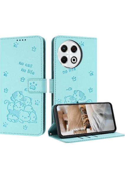 Tecno Spark 30 Pro Kart Tutucu Flip Case Kickstand Deri Cüzdan Pu (Yurt Dışından)