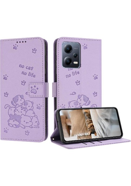 Xiaomi Poco X5 5g Flip Case Kart Tutucu Kickstand Deri Cüzdan Sevimli (Yurt Dışından)