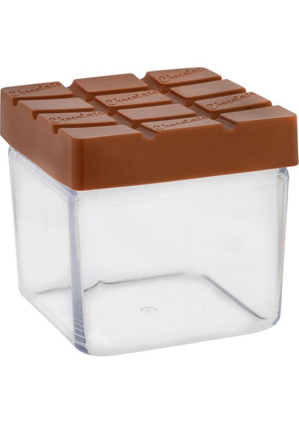 Chocolate Saklama Kabı 500 ml Kahverengi Plastik Çok Amaçlı Kullanım İçin Uygun modelleri
