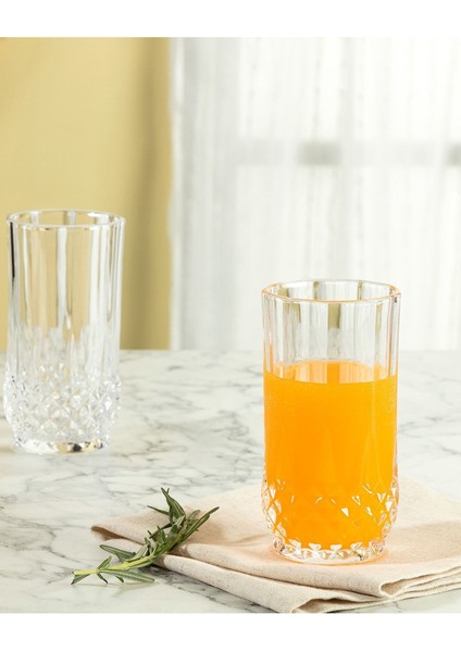 Yılbaşı Audrey 4'lü Meşrubat Bardağı Seti 250 ml Şeffaf Cam