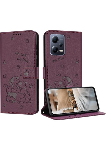 Xiaomi Redmi Not 12 Flip Case Pro 5g Pu Deri Kart Tutucu Deri (Yurt Dışından)
